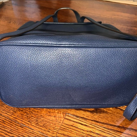 Michael Kors Leather Navy Backpack- Medium Size - Picture 4 of 5